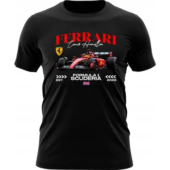 Pánské tričko TRIČKO PÁNSKÉ F1 FERRARI T-SHIRT LEWIS HAMILTON DÁREK PRO CHLAPCE, XXL
