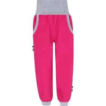 Dívčí kalhoty V-Mart, Dívčí malinové softshellové kalhoty (s fleecem) 134