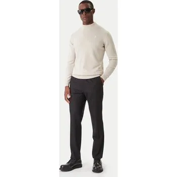 Dámský svetr KARL LAGERFELD Rolák 655002 554399 Béžová Slim Fit XXL