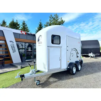 Přívěs pro přepravu koně a skotu Přívěs pro koně CHEVAL LIBERTE ORIGINS ONE ALU®, BÍLÝ, sedlovna