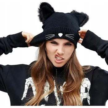 Čepice Zimní čepice Alessio s klapkami na uši, černá, univerzální velikost