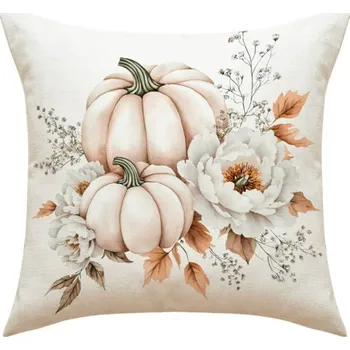 Povlak na dekorativní polštářek Povlak na polštář BLOSSOM FALL 45x45 cm, krémový