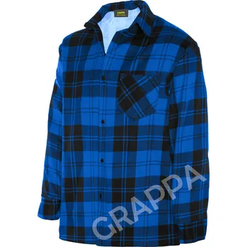 Dámská košile Flanelová košile modro-černá kostkovaná vel.43