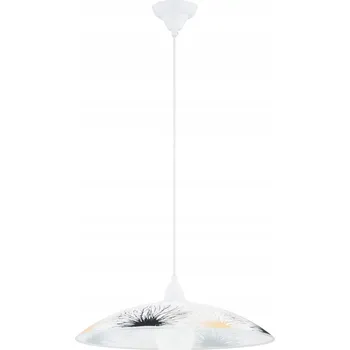 Závěsné svítidlo bílé kulaté nad stůl do kuchyně 1xE27 15W FLORES Alfa