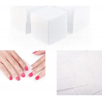 Perforované vatové tampony Allemed bílé, bezprašné, na nehty, 500 ks