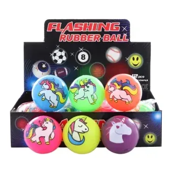 Dětský míč Míček jednorožec 5,5 cm se světlem