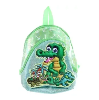 Dětský batoh Dětský batůžek 3D dinosaurus, mint