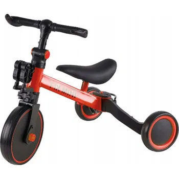 Dětské vozidlo Tříkolka Ikonka Trike Fix Mini černá, červená