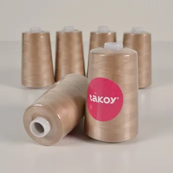 Overlock / coverlock polyesterová nit TKY 5000 barva tmavá béžová