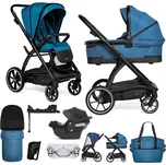 MUUVO Kočárek kombinovaný Trick set 2v1 + CYBEX Aton B2 i-Size + základna Ocean blue