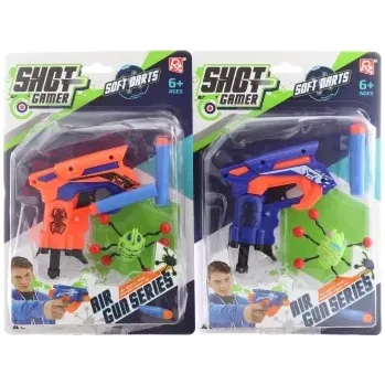 Dětská zbraň Pistole s lepivým hmyzem – dětská pěnová zbraň