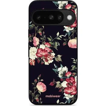 Pouzdro na mobilní telefon Lesklý kryt Mobiwear Glossy - Google Pixel 10 - G040G - Růže na černé (Prémiové lesklé pouzdro, obal, kryt Mobiwear Glossy na mobil Google Pixel 10 - G040G - Růže na černé, materiál Plast + TPU silikon - krytí po všech stranách, neošoupatelný potisk, tenk