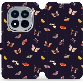 Pouzdro na mobilní telefon Flipové pouzdro Mobiwear - Xiaomi Redmi Note 15 Pro Plus 5G - VP78S Barevní motýlci (Knížkové flip pouzdro, obal, kryt na mobil Xiaomi Redmi Note 15 Pro Plus 5G - VP78S Barevní motýlci, materiál Umělá kůže + TPU - ochrana 360°, stojánek, silikonová vaničk