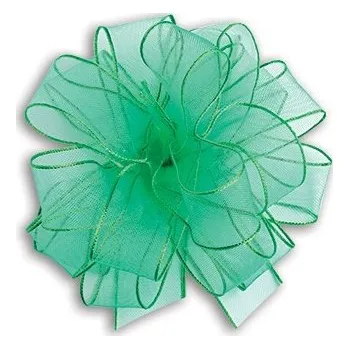 Stuha Stahovací stuha VELETTA - zelená - 13 cm - 15 ks - 456-21456-09