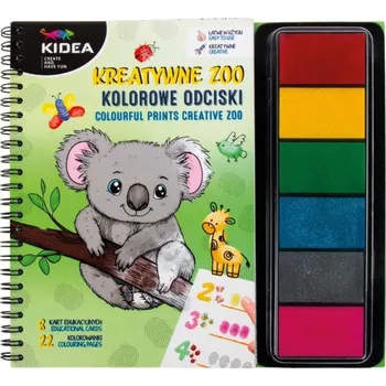 omalovánky Barevné otisky Kidea Zoo