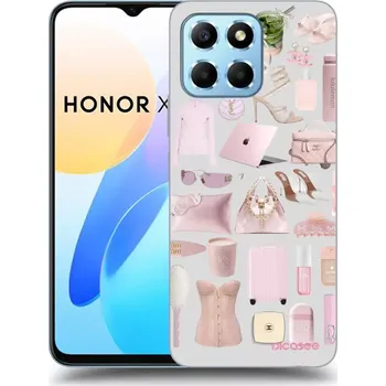 Pouzdro na mobilní telefon Picasee silikonový černý obal pro Honor X8 5G - Glam Babe