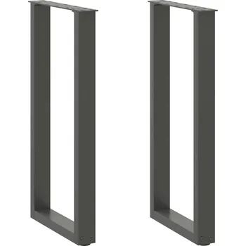 Stolová podnož OMAXI Nohy konzolového stolku ve tvaru U 2 ks antracitové 38 x (72-73) cm ocelové 311139