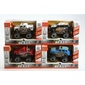 autíčko Popron Jeep kovový 12/bal