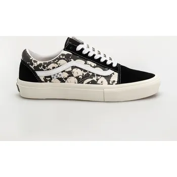 Pánské tenisky Vans Skate Old Skool (skull pile black/white/gum) 43, hnědá