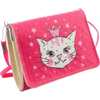 Kabelka Dětská kabelka přes rameno s kočičkou