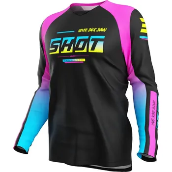 Moto dres Dětský motokrosový dres Shot Draw Block růžový 6/7