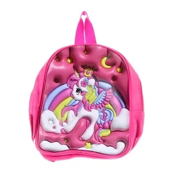Dětský batoh Dětský batoh s jednorožcem – růžový 3D design