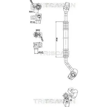Vedení klimatizace Vysokotlaké / nízkotlaké vedení, klimatizace TRISCAN 9010 16048