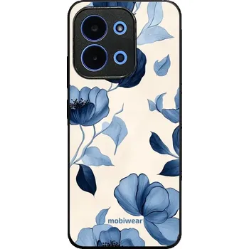 Pouzdro na mobilní telefon Lesklý kryt Mobiwear Glossy - Xiaomi Poco C85 - GP73G Modrá krása květů (Prémiové lesklé pouzdro, obal, kryt Mobiwear Glossy na mobil Xiaomi Poco C85 - GP73G Modrá krása květů, materiál Plast + TPU silikon - krytí po všech stranách, neošoupatelný potisk,)