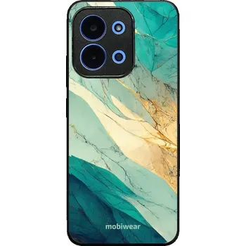 Pouzdro na mobilní telefon Lesklý kryt Mobiwear Glossy - Xiaomi Poco C85 - G024G - Zlatavý a zelenkavý mramor (Prémiové lesklé pouzdro, obal, kryt Mobiwear Glossy na mobil Xiaomi Poco C85 - G024G - Zlatavý a zelenkavý mramor, materiál Plast + TPU silikon - krytí po všech stranách,)