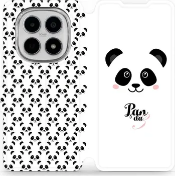 Pouzdro na mobilní telefon Flipové pouzdro Mobiwear - Xiaomi Redmi Note 15 5G - M030P Panda Amálka (Knížkové flip pouzdro, obal, kryt na mobil Xiaomi Redmi Note 15 5G - M030P Panda Amálka, materiál Umělá kůže + TPU - ochrana 360°, stojánek, silikonová vanička, magnetické zavírání)