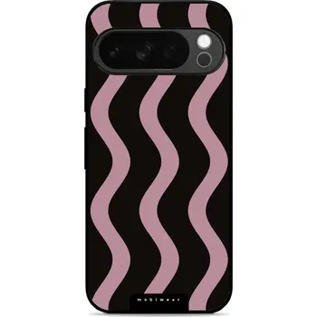 Pouzdro na mobilní telefon Lesklý kryt Mobiwear Glossy - Google Pixel 10 Pro - GA54G Fialové vlnky (Prémiové lesklé pouzdro, obal, kryt Mobiwear Glossy na mobil Google Pixel 10 Pro - GA54G Fialové vlnky, materiál Plast + TPU silikon - krytí po všech stranách, neošoupatelný potisk,)