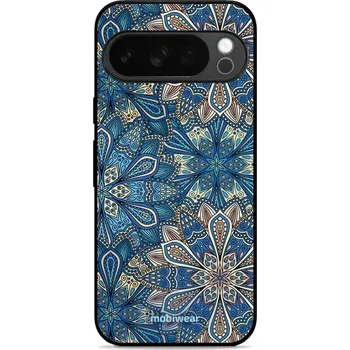 Pouzdro na mobilní telefon Lesklý kryt Mobiwear Glossy - Google Pixel 10 Pro - G038G - Modré mandala květy (Prémiové lesklé pouzdro, obal, kryt Mobiwear Glossy na mobil Google Pixel 10 Pro - G038G - Modré mandala květy, materiál Plast + TPU silikon - krytí po všech stranách,)