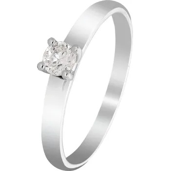 Prsten Zlaton Prsten bílé zlato s diamantem 0.26ct vel. 56 2.35g 000220812230