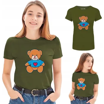 Dámské tričko s medvídkem zelené, BAVLNA Captain Mike XXL