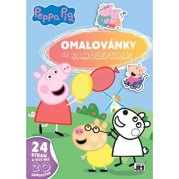 omalovánky JIRI MODELS Omalovánky A4 se samolepkami prasátko Peppa Pig | 38