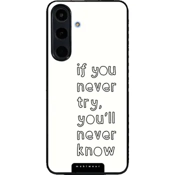 Pouzdro na mobilní telefon Lesklý kryt Mobiwear Glossy - Samsung Galaxy S25 FE - G075G Never know (Prémiové lesklé pouzdro, obal, kryt Mobiwear Glossy na mobil Samsung Galaxy S25 FE - G075G Never know, materiál Plast + TPU silikon - krytí po všech stranách, neošoupatelný potisk,)