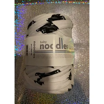 Příze Špagetová příze Baby noodles černobílá (Značka Stafil)