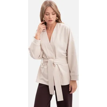 Dámské sako BeWear Dámský blejzr Syny B297 ecru L/XL