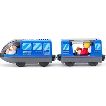 Vláček a vláčkodráha POCIĄG Z NAPĘDEM LOKOMOTYWA ELEKTRYCZNA VAGONKY POSTAVIČKY VLÁČEK 3+