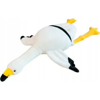 plyšák PLAMEŇÁK 110 CM BÍLÝ POLŠTÁŘ PLYŠOVÁ HRAČKA E1402 EMAJ