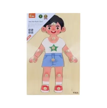 Dřevěná hračka Viga vkládačka chlapec