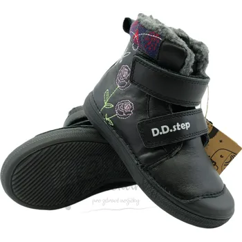 Dívčí zimní obuv Dětské zimní boty D.D.Step W049-52654A Black - vel. 27