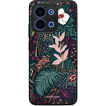 Lesklý kryt Mobiwear Glossy - Xiaomi Poco C85 - G043G - Temná flóra (Prémiové lesklé pouzdro, obal, kryt Mobiwear Glossy na mobil Xiaomi Poco C85 - G043G - Temná flóra, materiál Plast + TPU silikon - krytí po všech stranách, neošoupatelný potisk, tenké)