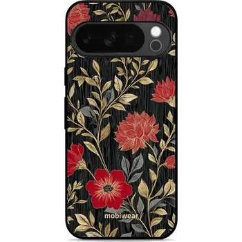 Pouzdro na mobilní telefon Lesklý kryt Mobiwear Glossy - Google Pixel 10 Pro - V172S Červená kvítka (Prémiové lesklé pouzdro, obal, kryt Mobiwear Glossy na mobil Google Pixel 10 Pro - V172S Červená kvítka, materiál Plast + TPU silikon - krytí po všech stranách, neošoupatelný potisk