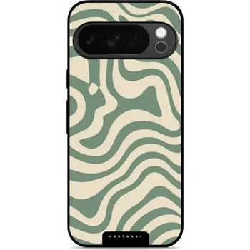Pouzdro na mobilní telefon Lesklý kryt Mobiwear Glossy - Google Pixel 10 Pro - GA57G Zelené a béžové zkrouceniny (Prémiové lesklé pouzdro, obal, kryt Mobiwear Glossy na mobil Google Pixel 10 Pro - GA57G Zelené a béžové zkrouceniny, materiál Plast + TPU silikon - krytí po všech)