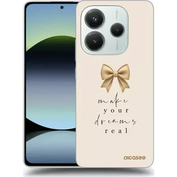 Pouzdro na mobilní telefon Picasee silikonový černý obal pro Xiaomi Redmi Note 14 5G - Golden Dream