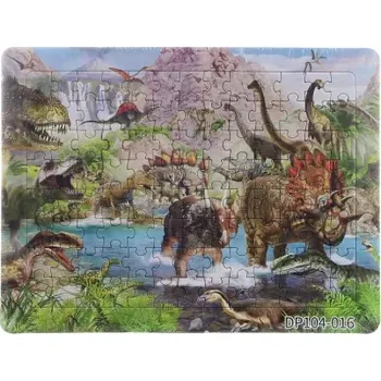 Puzzle Puzzle dinosauři 104 dílků s podložkou