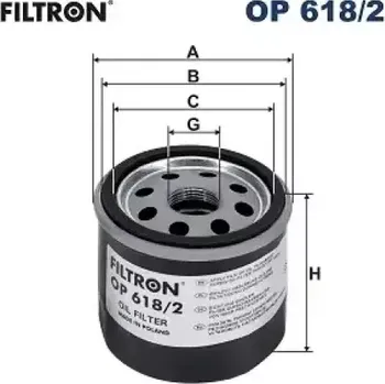 Olejový filtr FILTRON Olejový Filtr OP 618/2