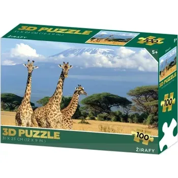 Puzzle 3D puzzle žirafy – 100 dílků