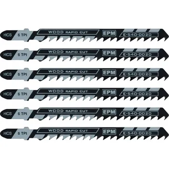 Pilový plátek PILOVÝ LIST DO PŘÍMOČÍ PILY 100 MM 6TPI DŘEVO T144D 5 KS E-540-0020 EPM